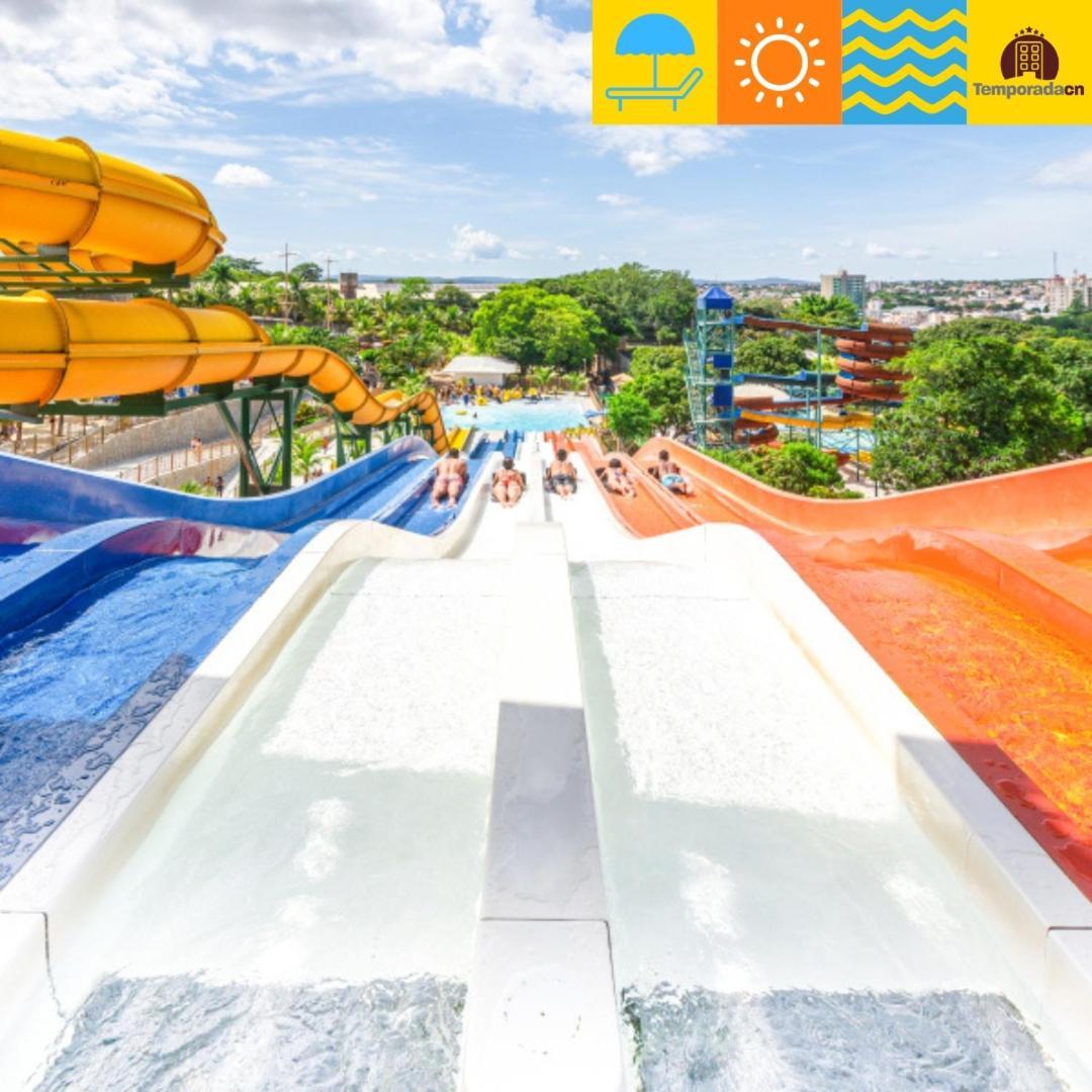 Aparthotel Piazza Com Acesso Ao Acqua Park Caldas Novas Exterior foto