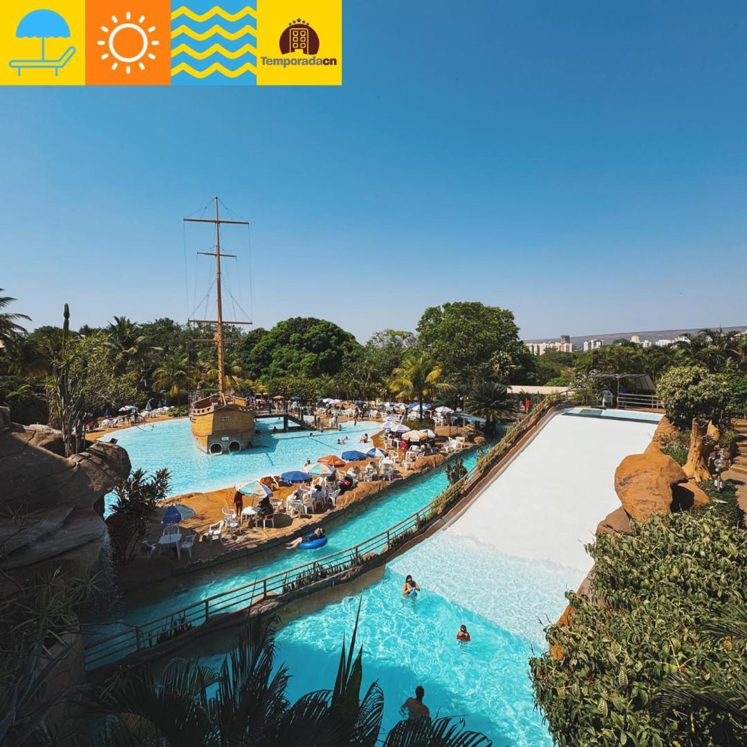 Aparthotel Piazza Com Acesso Ao Acqua Park Caldas Novas Exterior foto