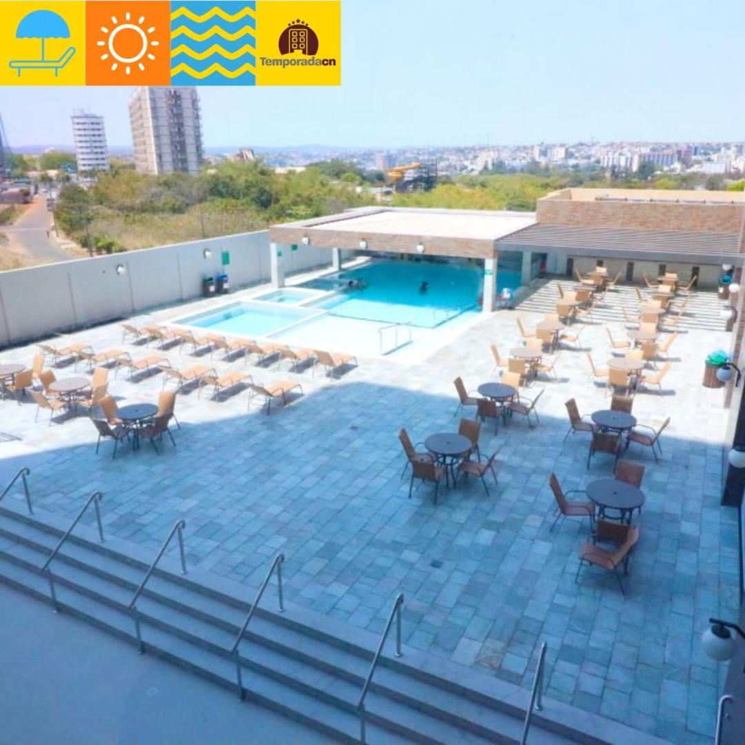 Aparthotel Piazza Com Acesso Ao Acqua Park Caldas Novas Exterior foto